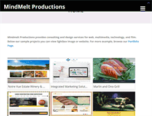 Tablet Screenshot of mindmeltproductions.com